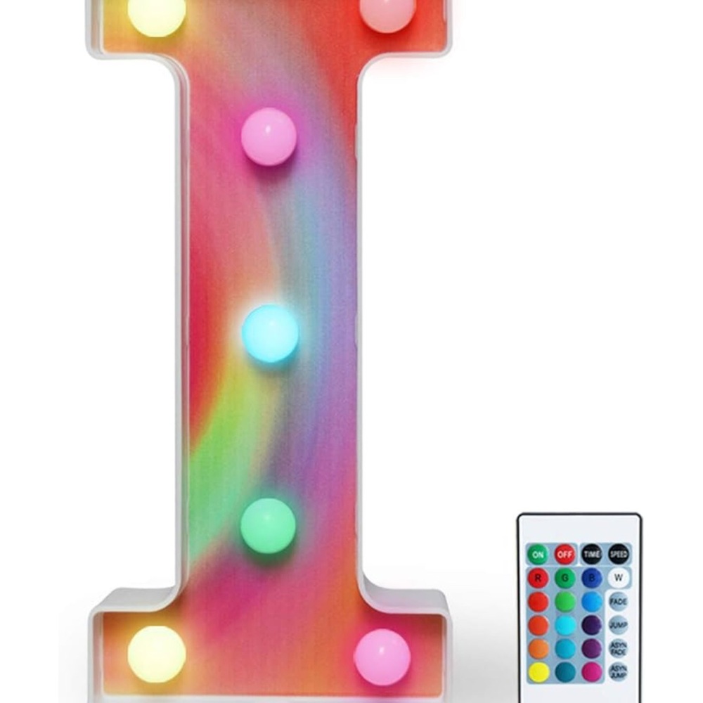Colorful LED Letter Light with Remote